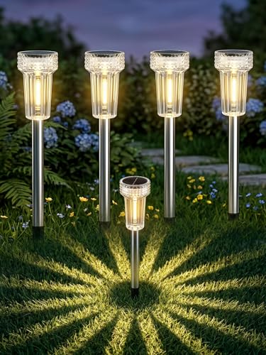 Solar Halloween Lights Outdoor Waterproof Purple Pathway Lights