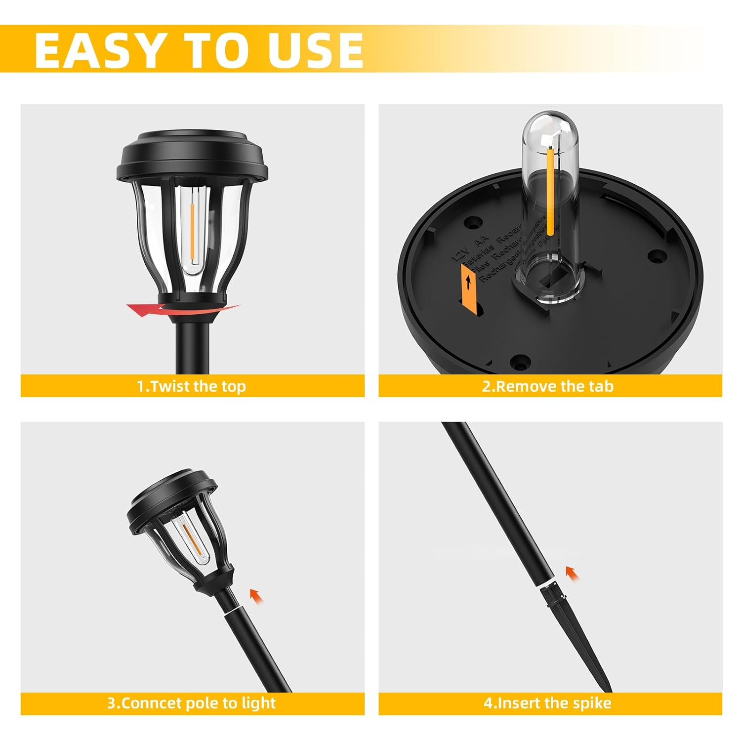 round solar pathway lights, cool white light