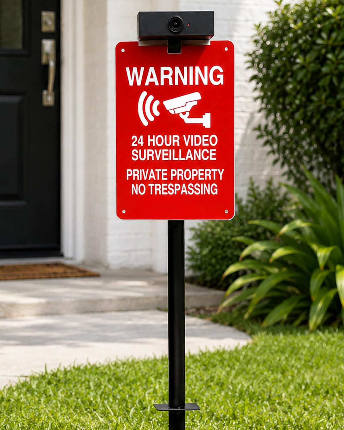 Light Up Private Property No Trespassing Signs & Video Surveillance