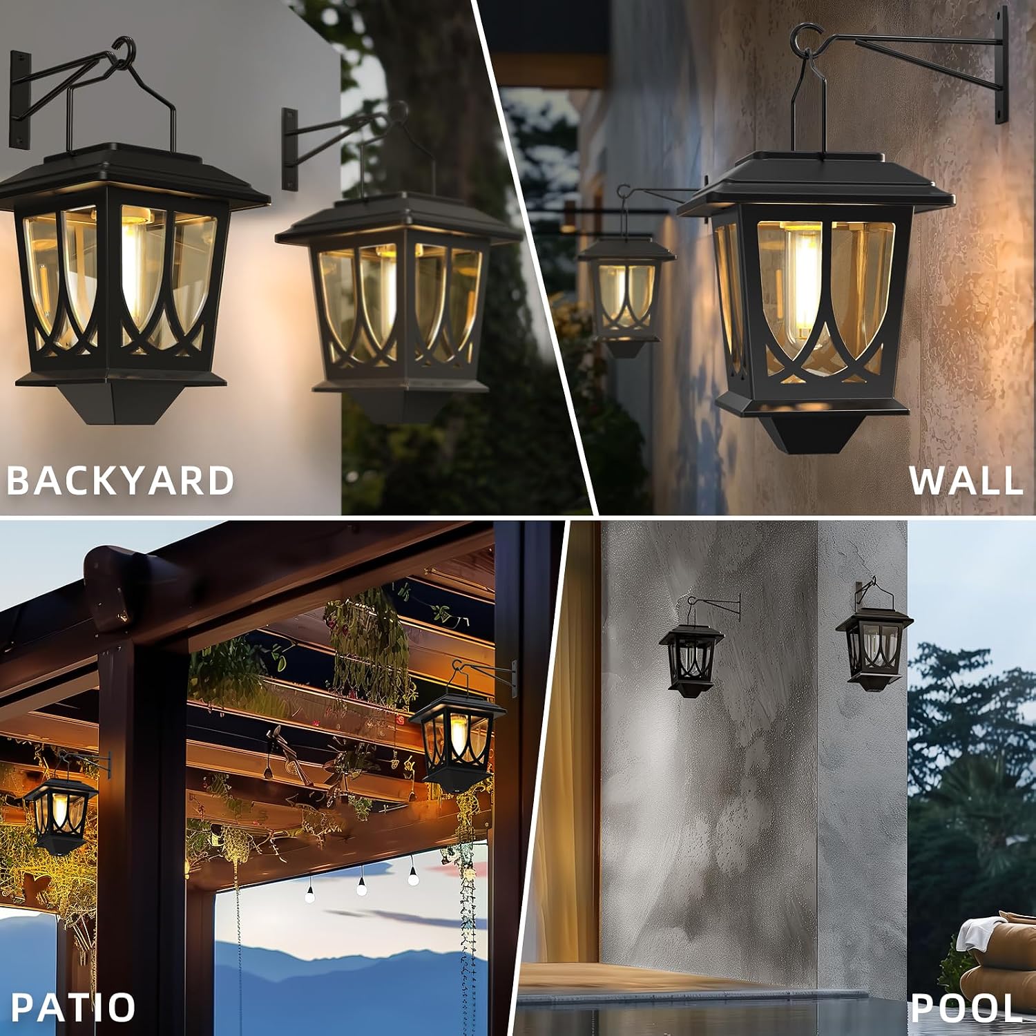 classic hanging solar lanterns