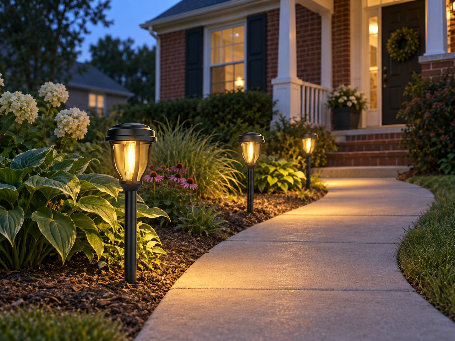 DERAYSION Solar Pathway Lights