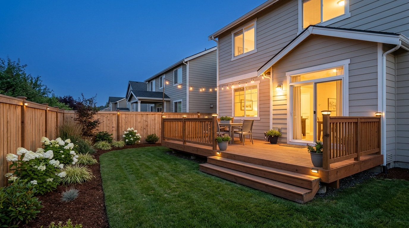 Make the backyard glow.