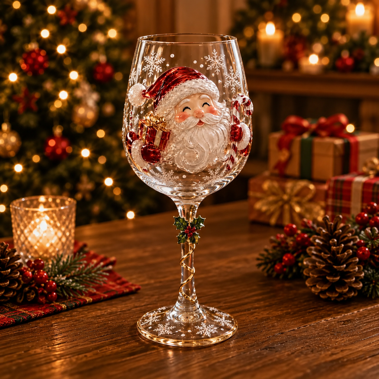 🔥Last day 49% OFF🎁Christmas 3D Wine Glass Collection Gift Box Set✨