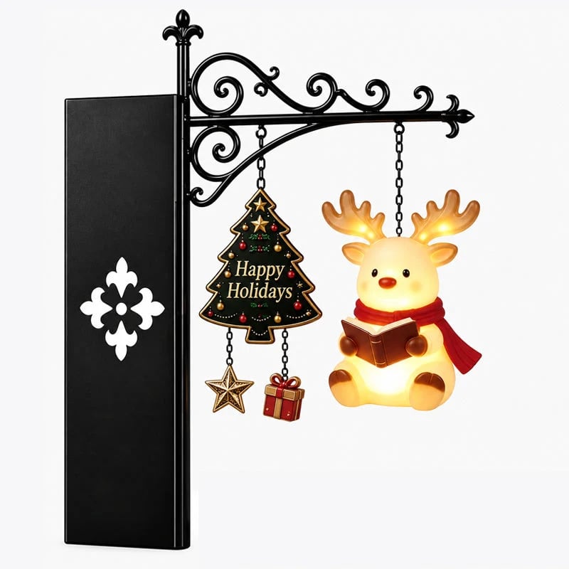 Christmas Bookshelf Character Lamp