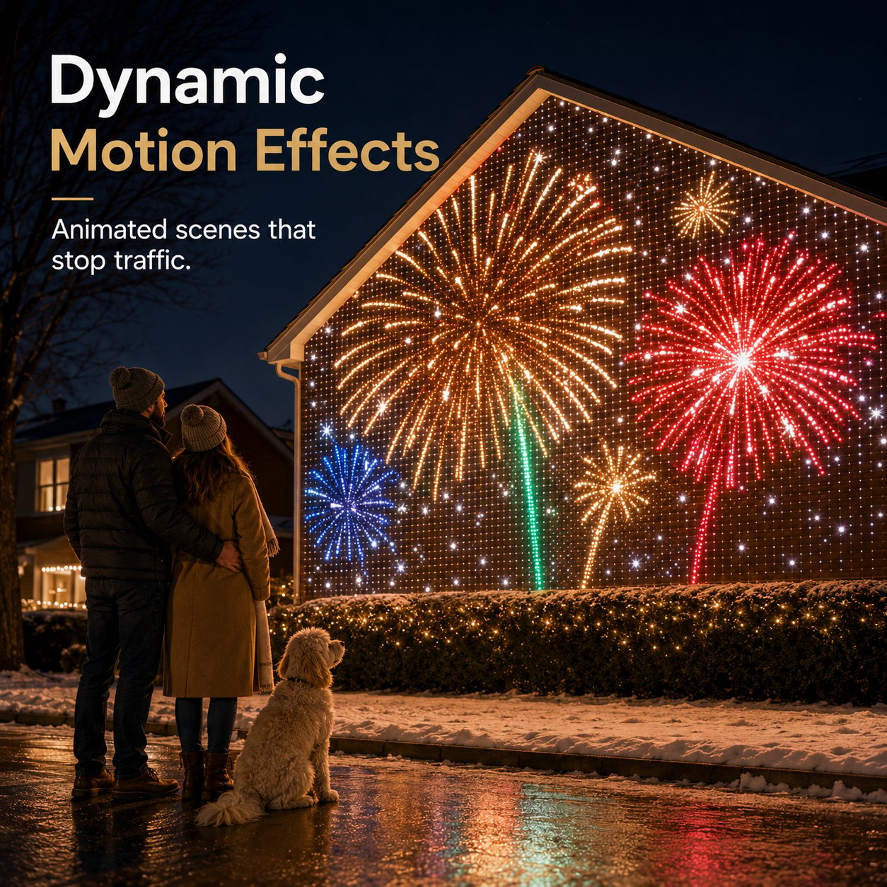 Dynamic Christmas light animations