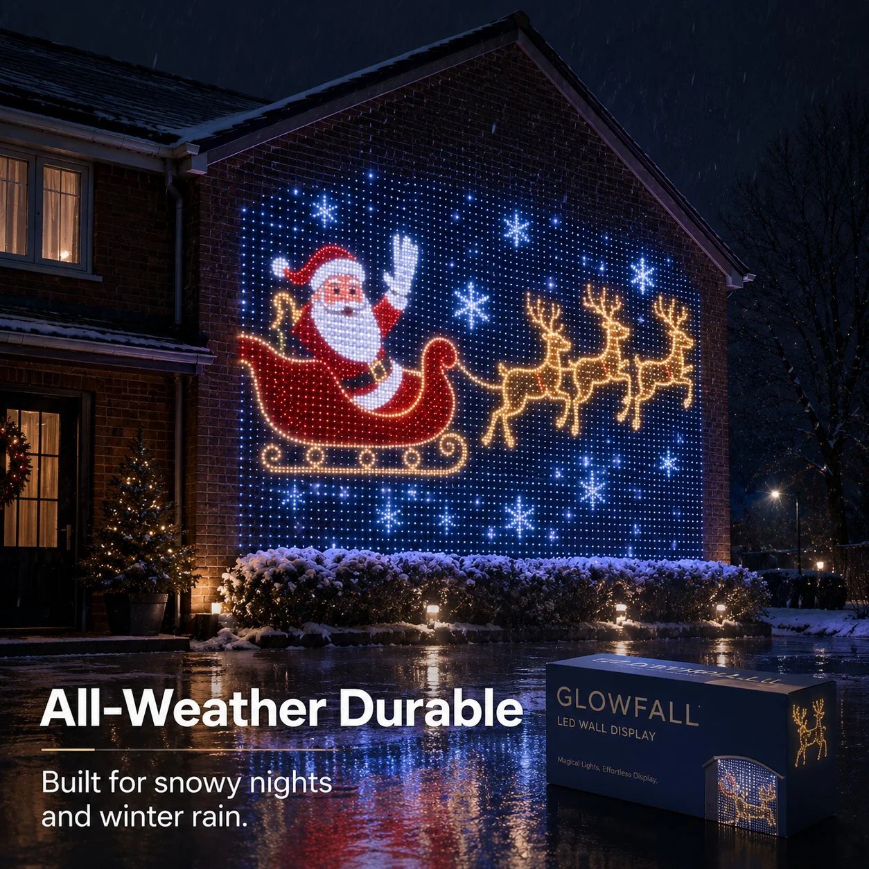 Christmas LED House Net