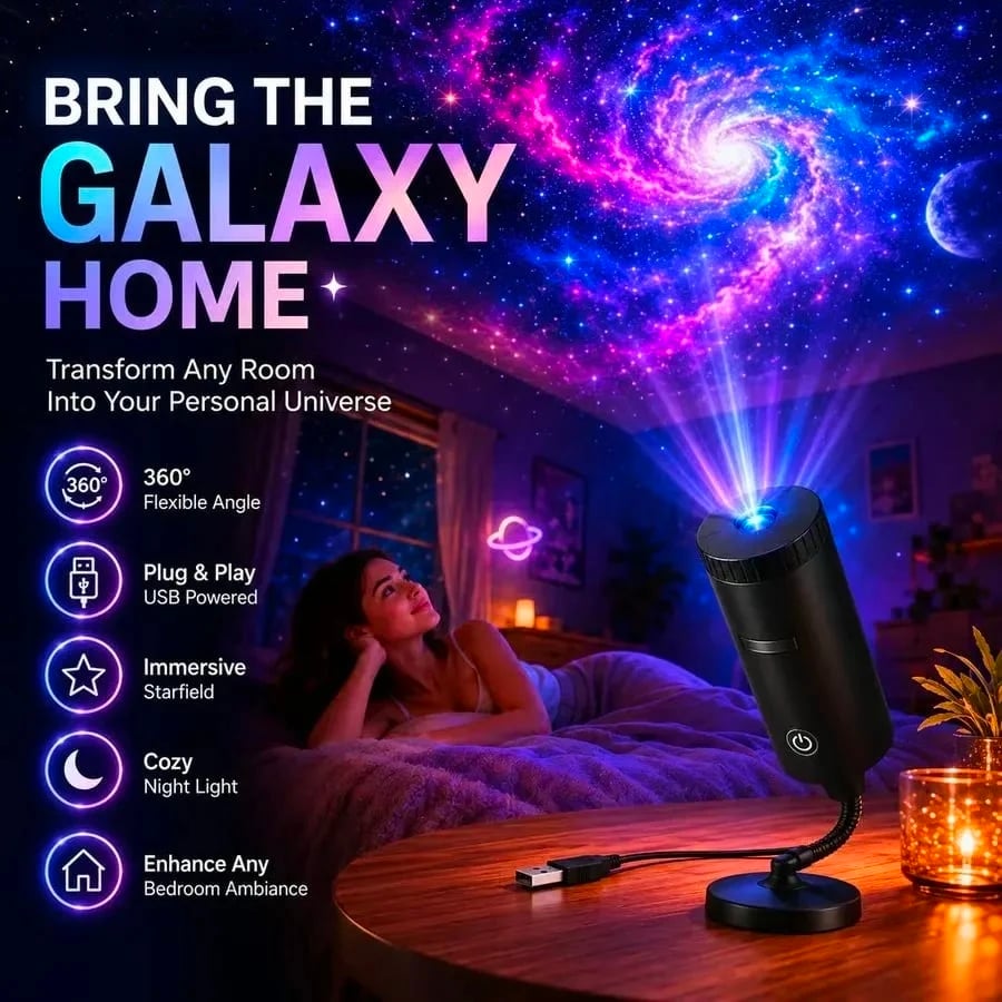 Plug-&-Play HD Christmas Projector