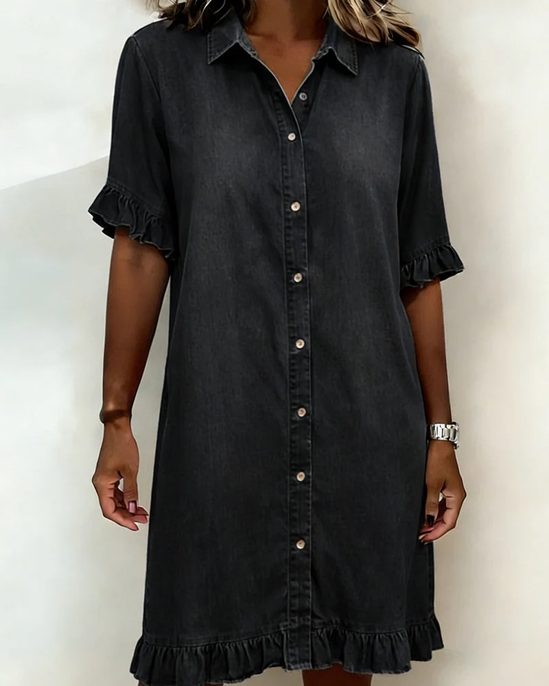 Kirella - Button Front Shirt Dress