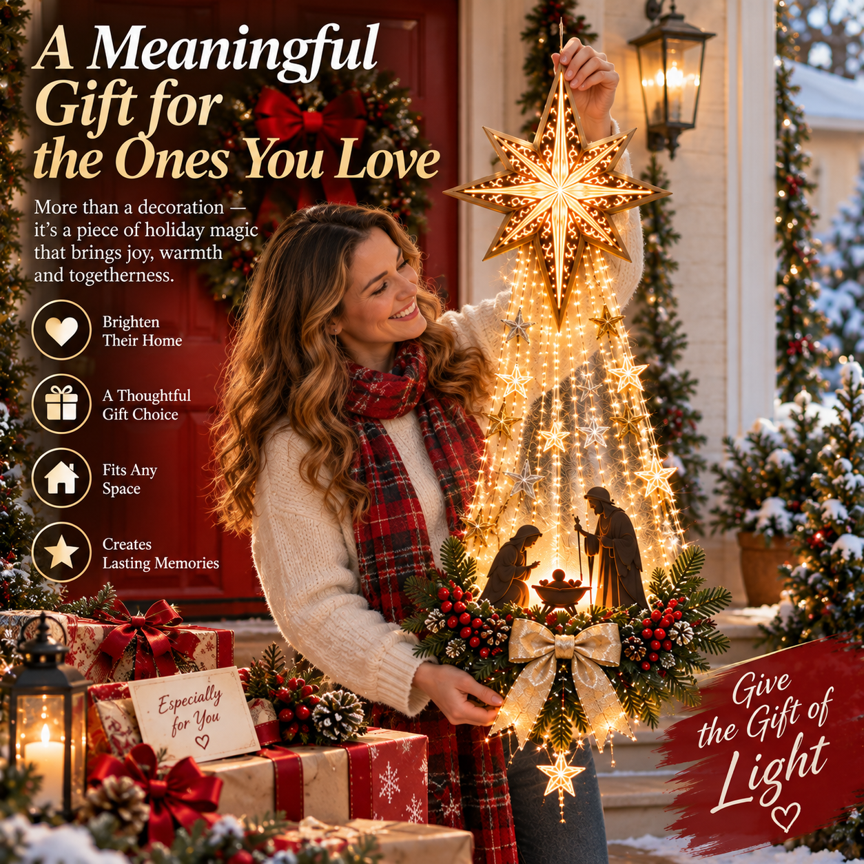✨Last Day 49% OFF✨✝️Lighted Nativity Wall Decor