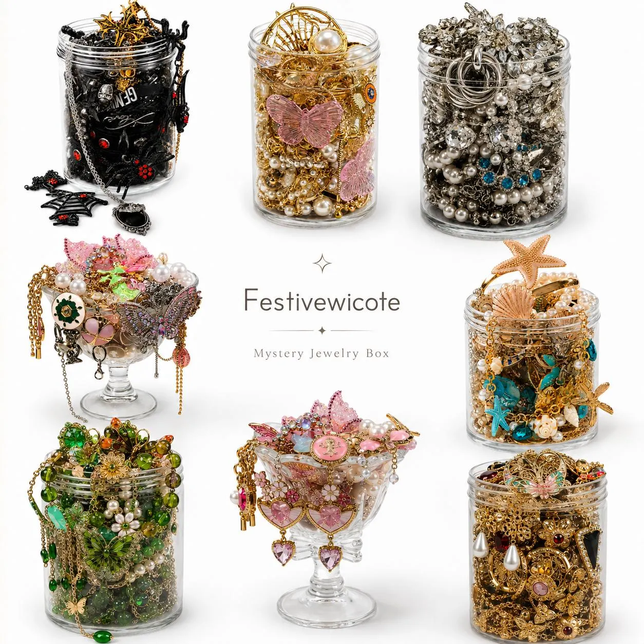 Birthday Jewelry Mystery Jar fashion jewelry assortment