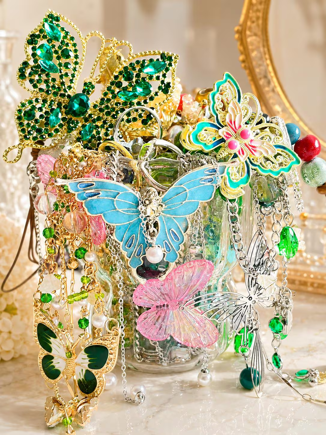 Butterfly Garden Mystery Jewelry Jar fashion jewelry assortment