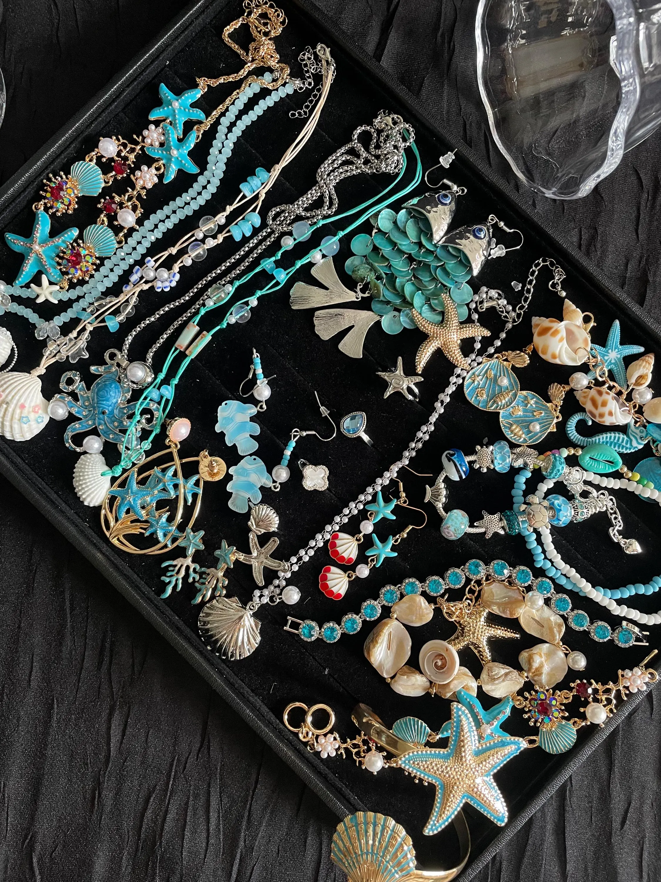 Mermaid Treasure Mystery Jewelry Jar fashion jewelry assortment