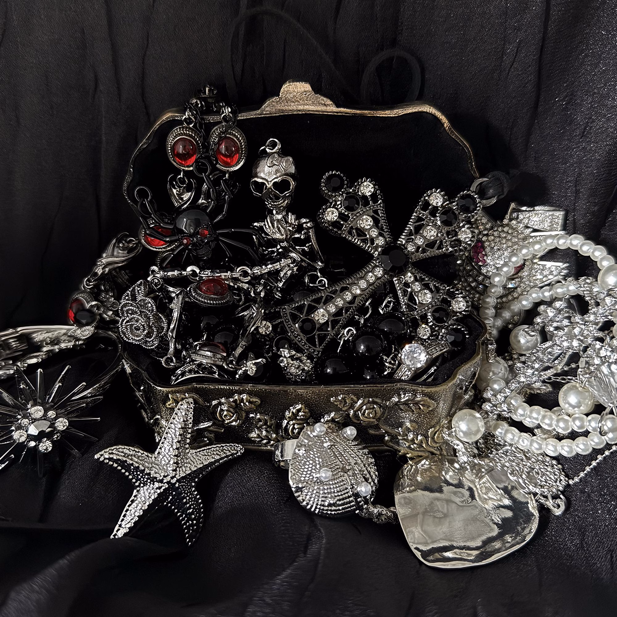 Gothic Mystery Jewelry Jar fashion jewelry assortment