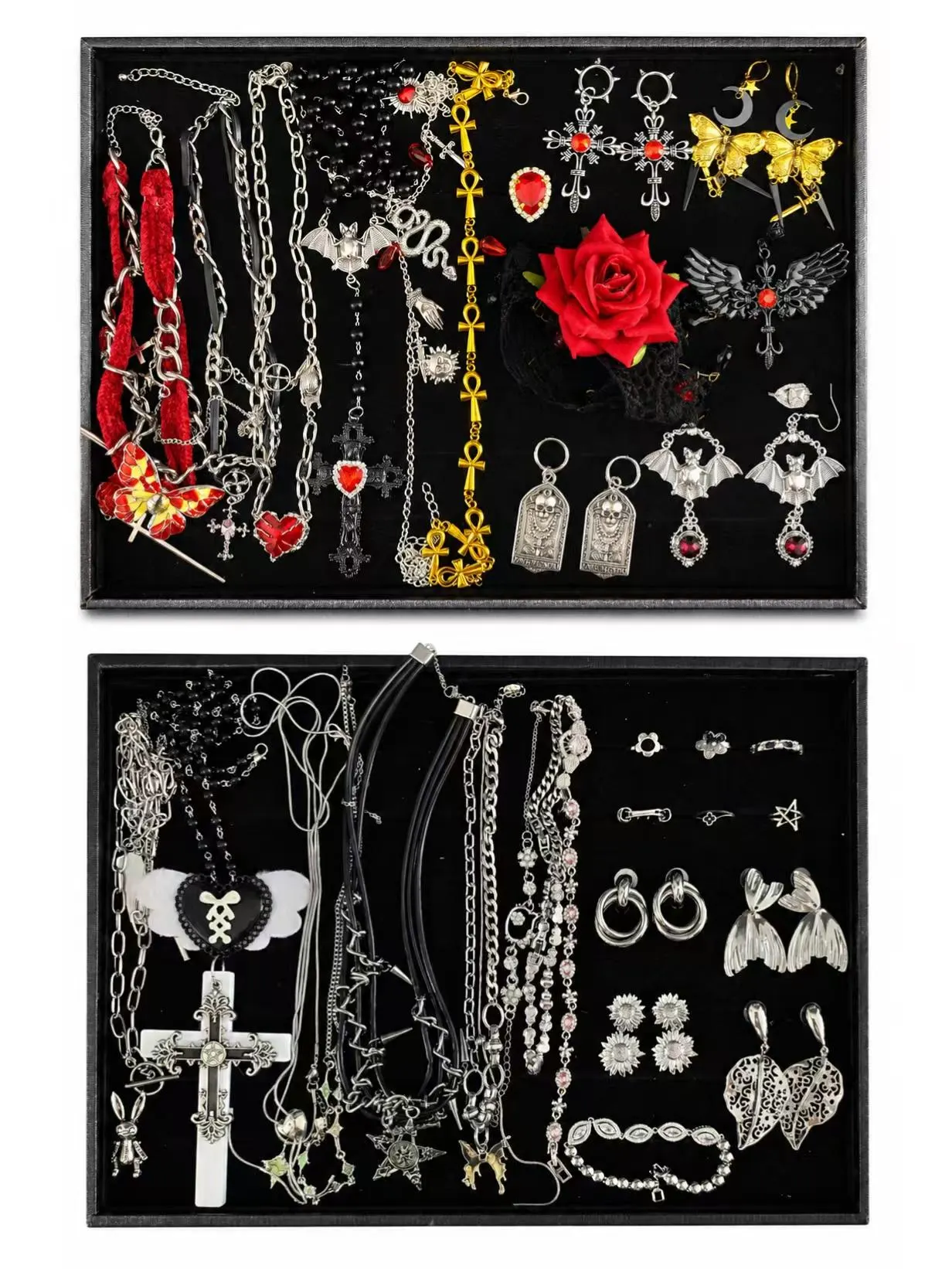 Gothic Mystery Jewelry Jar fashion jewelry assortment