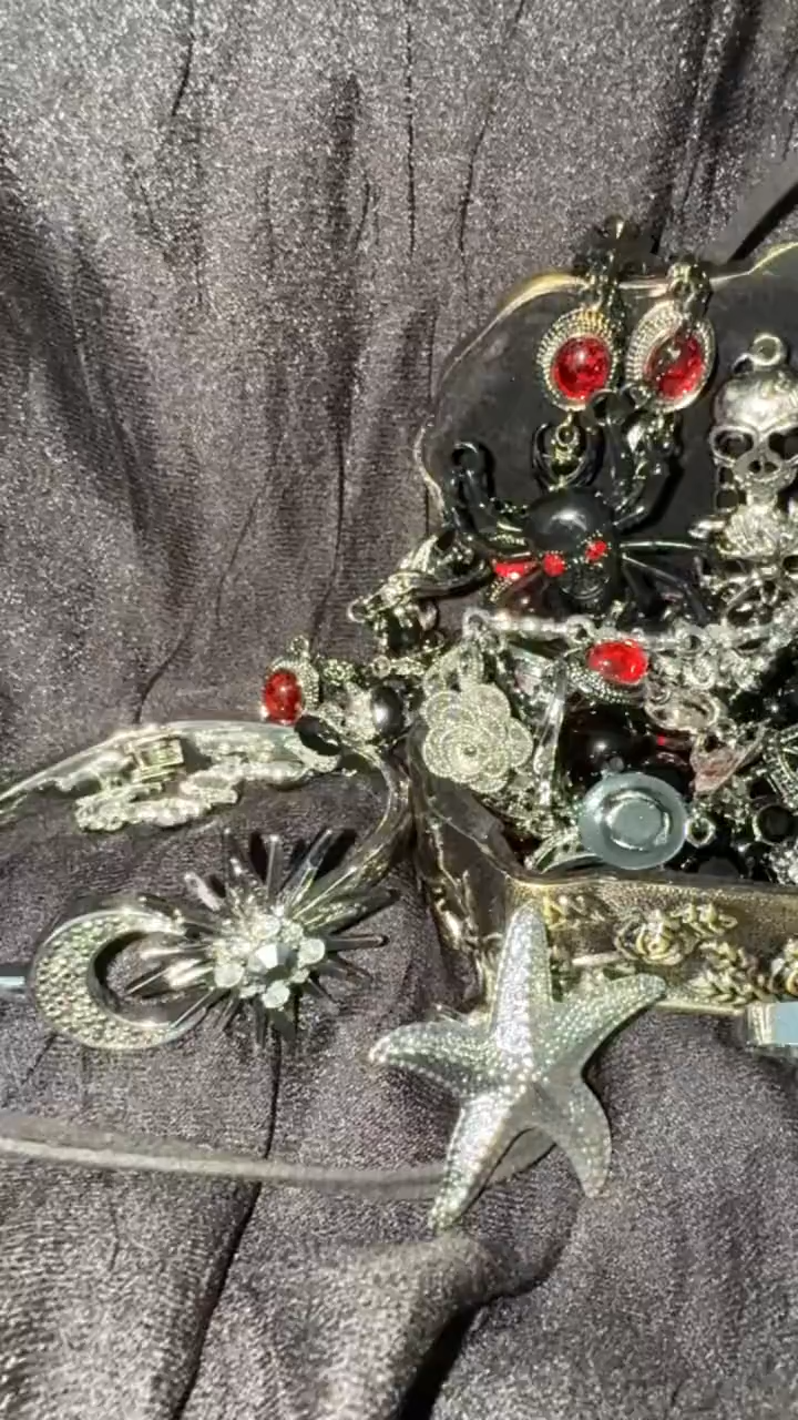 Gothic Mystery Jewelry Jar fashion jewelry assortment