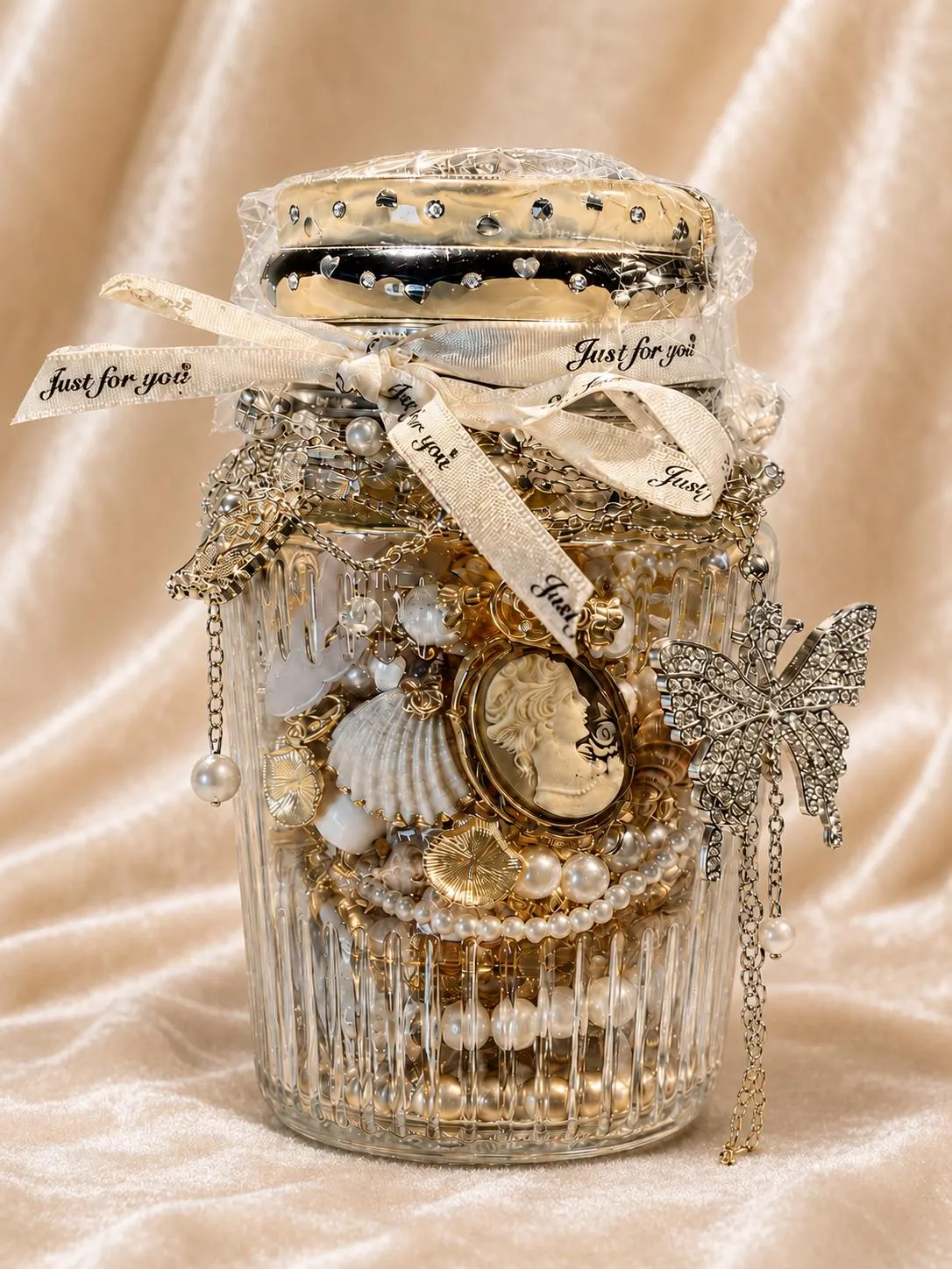 Gothic Mystery Jewelry Jar fashion jewelry assortment