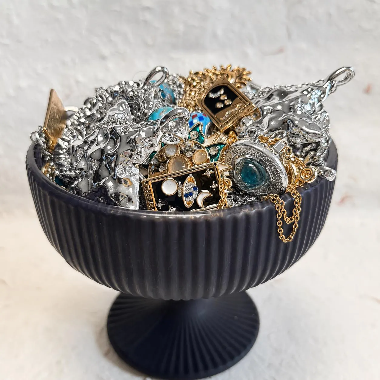 Silver Tone Celestial Mystery Jewelry Box fashion jewelry assortment