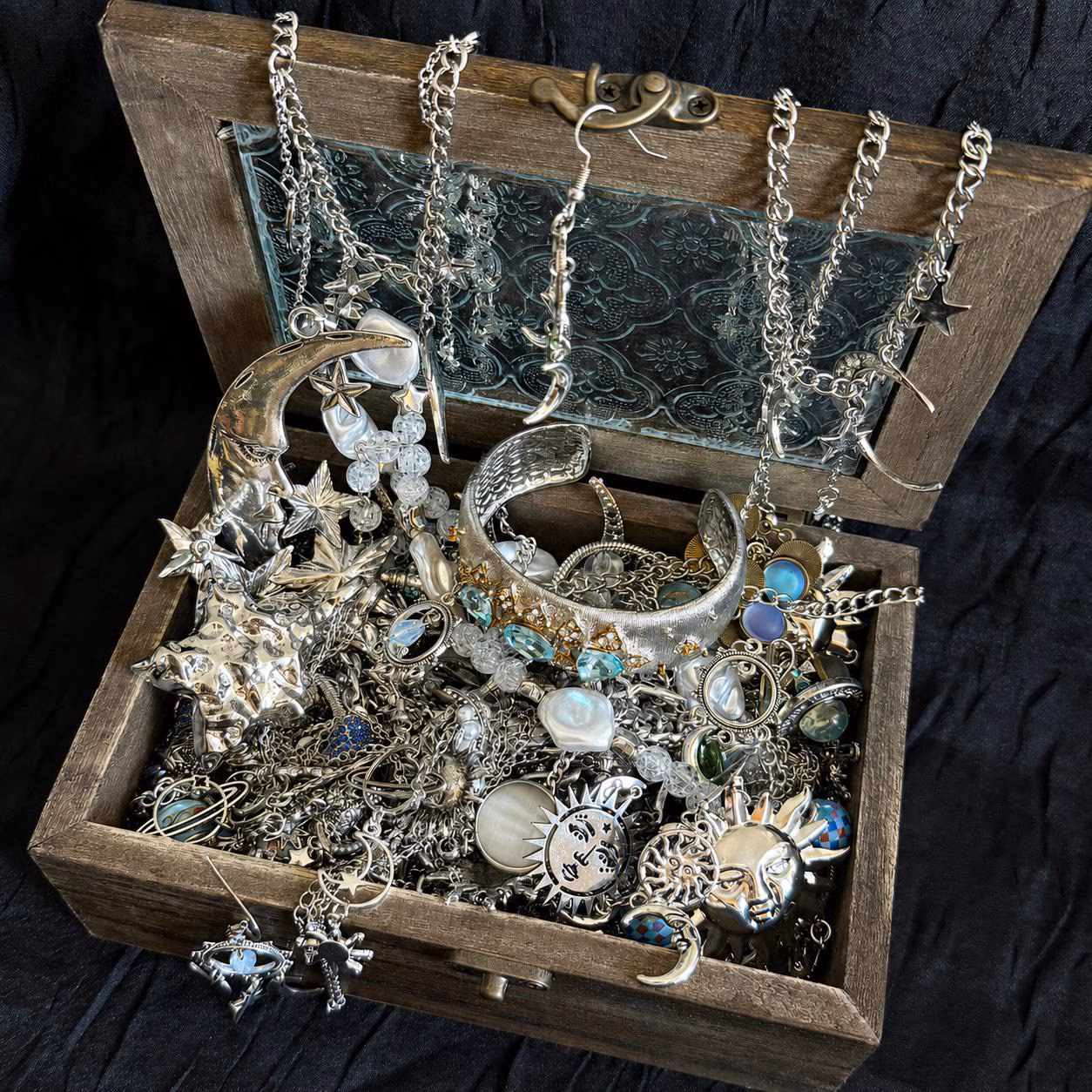 Moonlit Celestial Mystery Jewelry Box fashion jewelry assortment