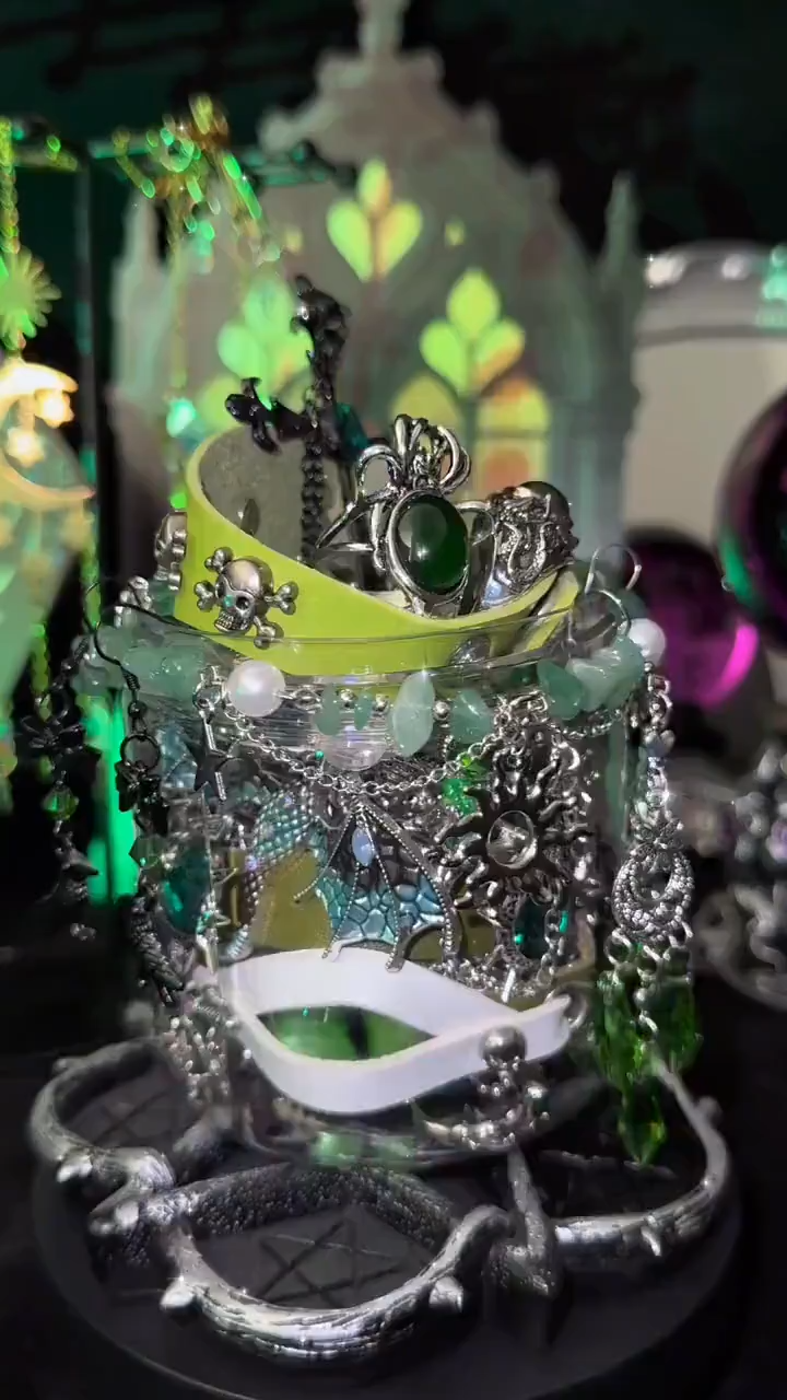 Gothic Mystery Jewelry Jar fashion jewelry assortment