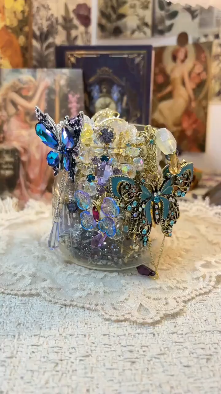 Butterfly Garden Mystery Jewelry Jar fashion jewelry assortment