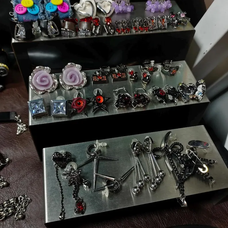 Gothic Vampire Inspired Mystery Jewelry Jar fashion jewelry assortment