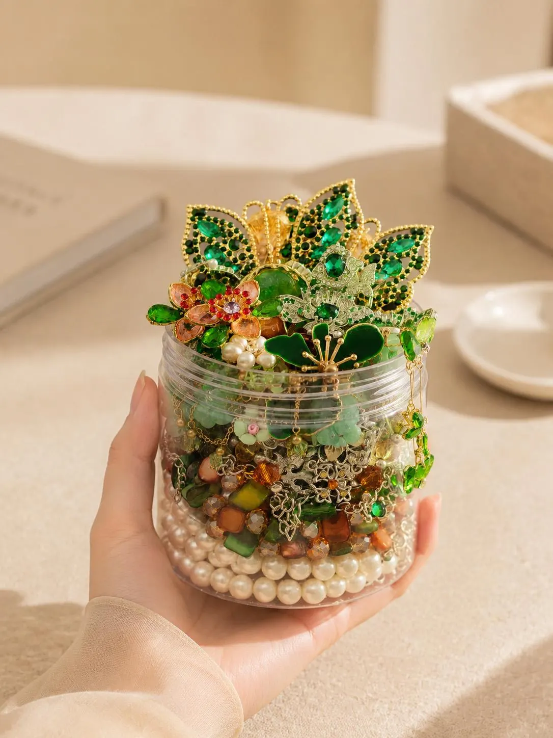 Gothic Mystery Jewelry Jar fashion jewelry assortment