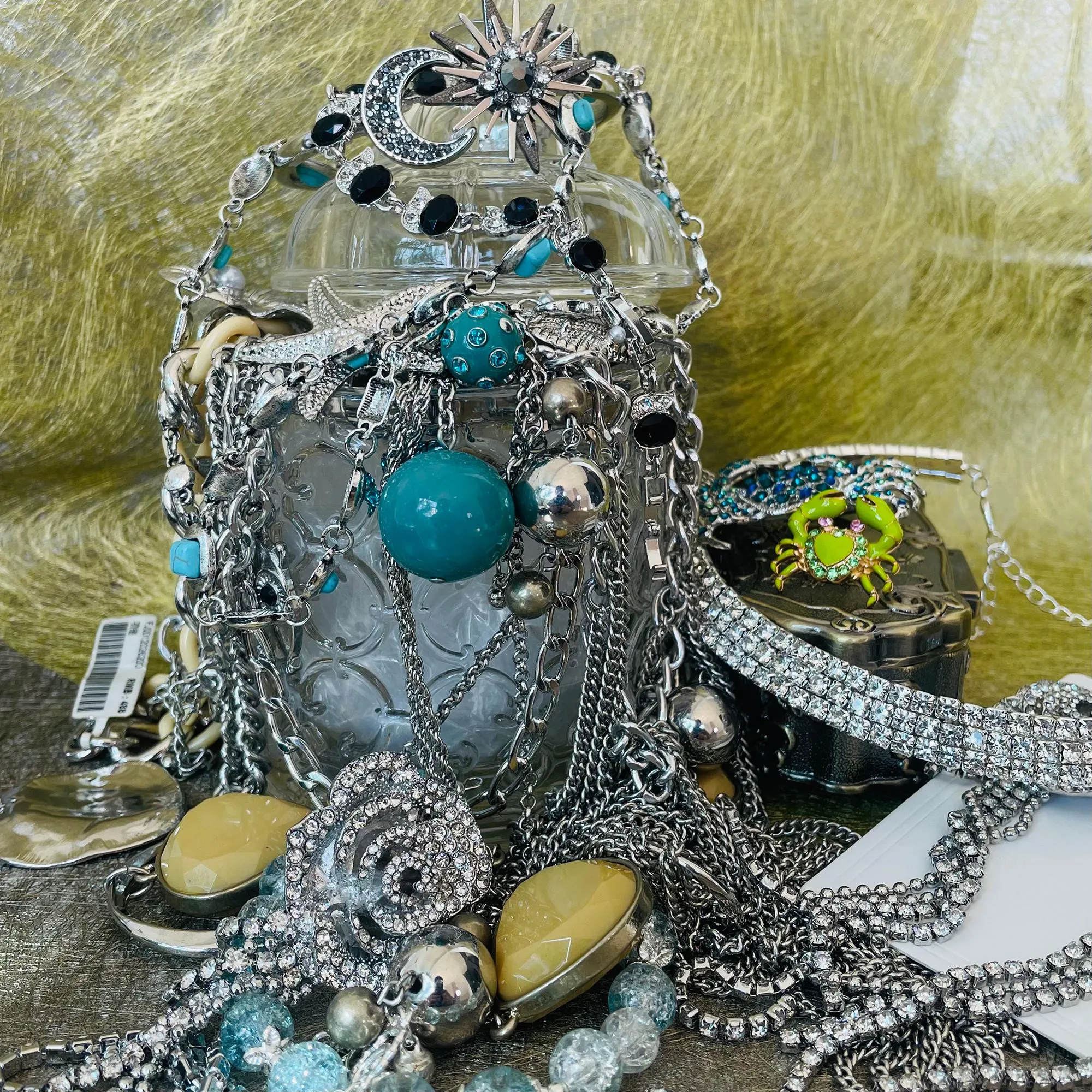 Vintage Inspired Jewelry Mystery Jar fashion jewelry assortment