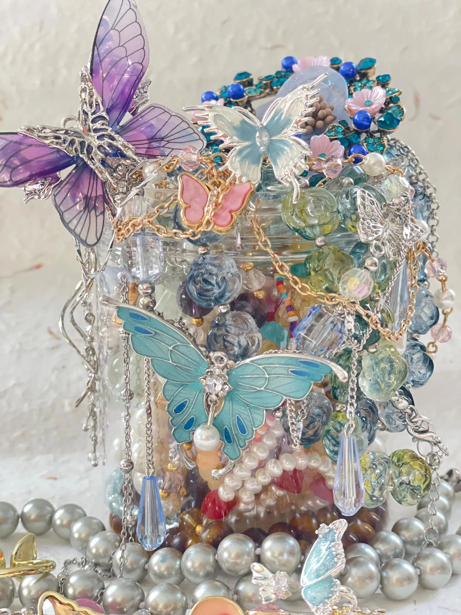 Butterfly Garden Mystery Jewelry Jar fashion jewelry assortment