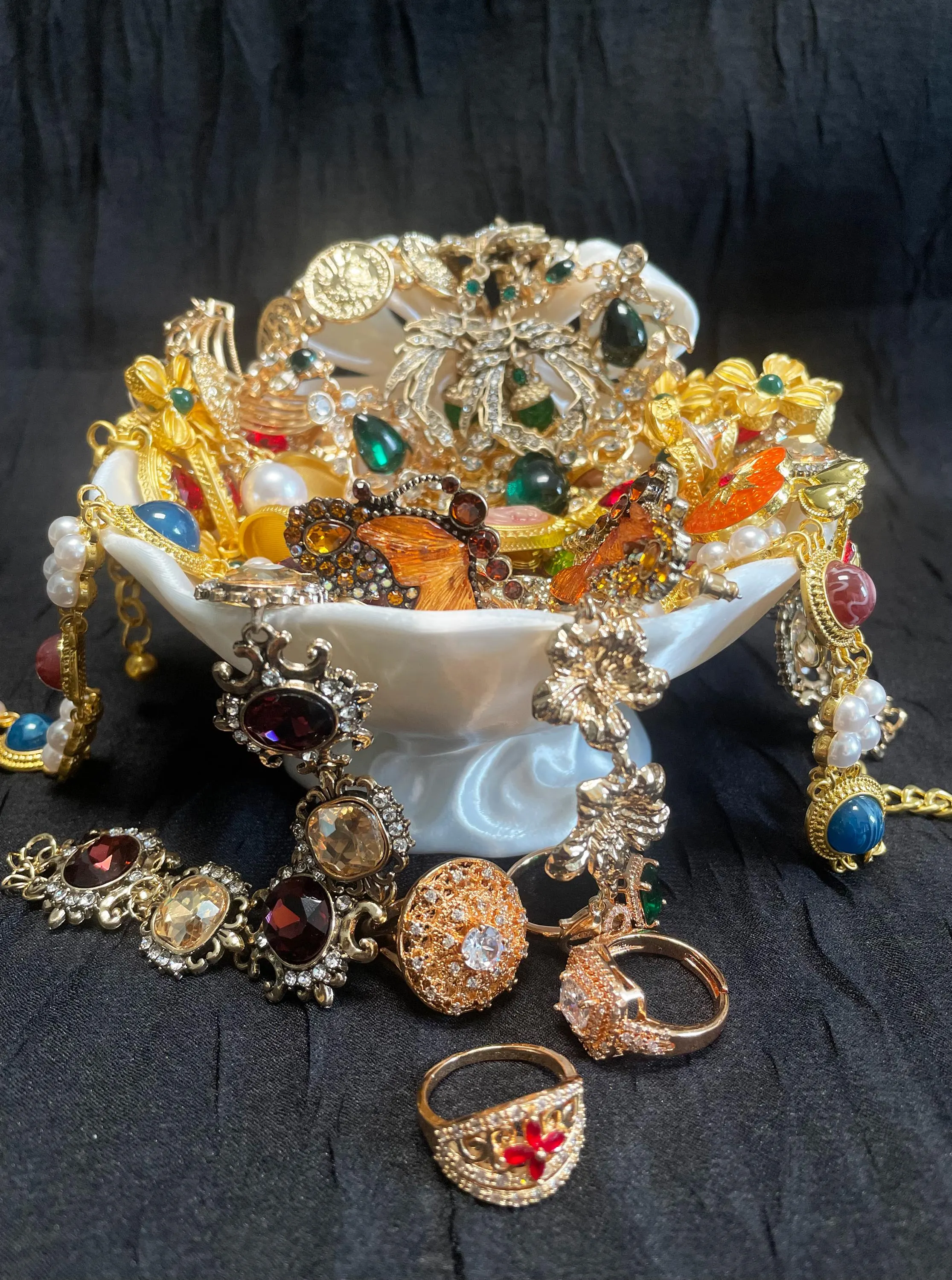 Victorian Inspired Mystery Jewelry Jar fashion jewelry assortment