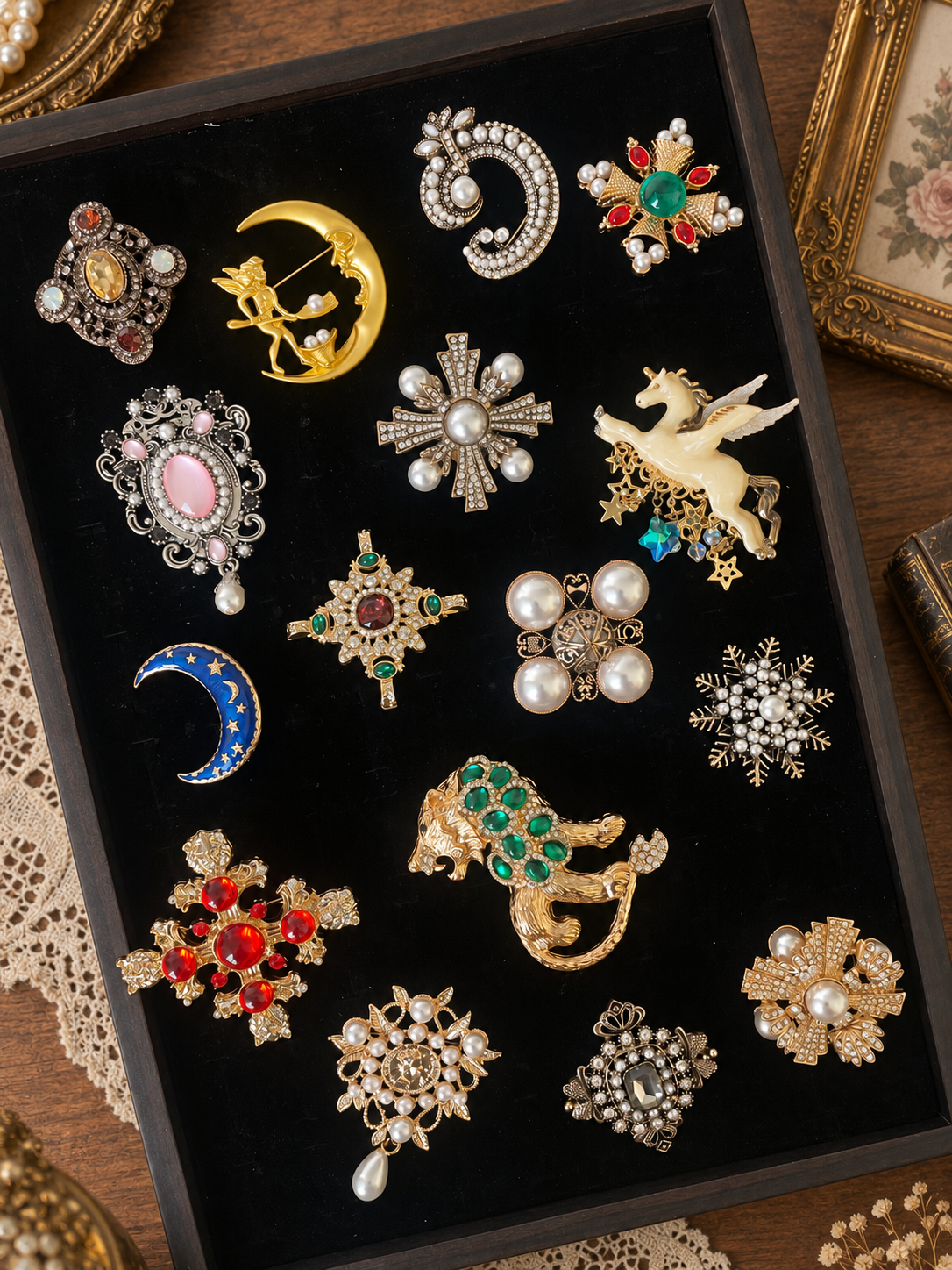 Celestial Treasure Brooch Mystery Box fashion jewelry assortment