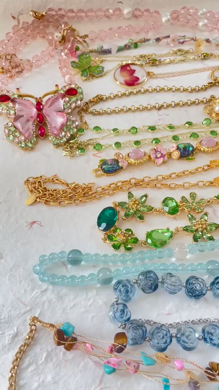 Green Fairy Inspired Mystery Jewelry Jar fashion jewelry assortment