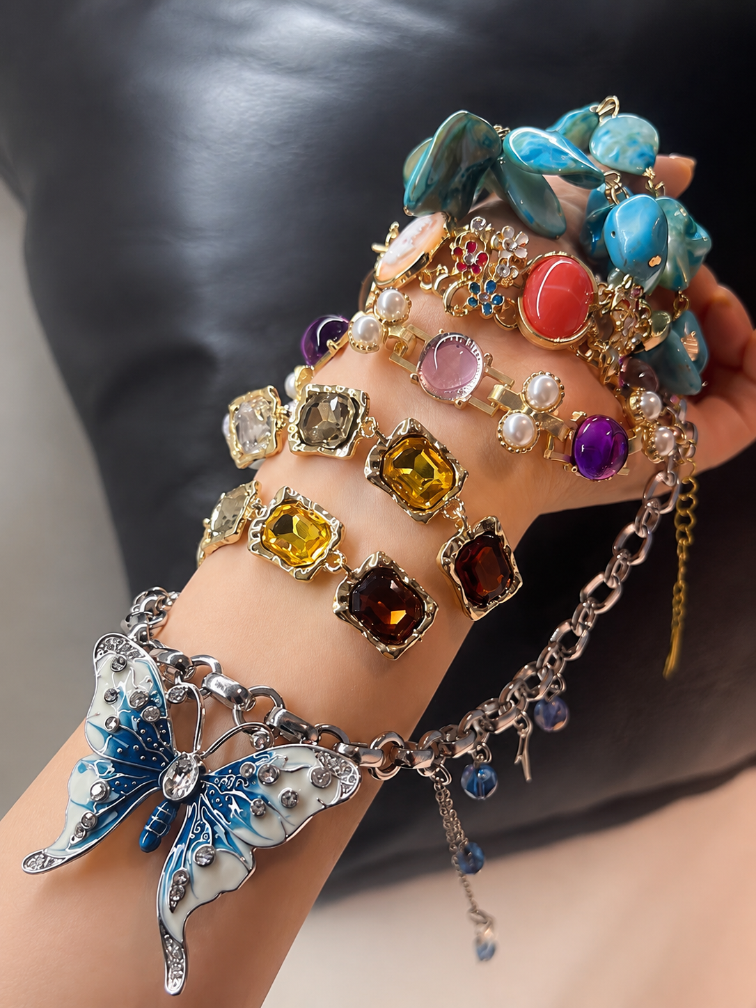 Midnight Butterfly Mystery Jewelry Jar fashion jewelry assortment
