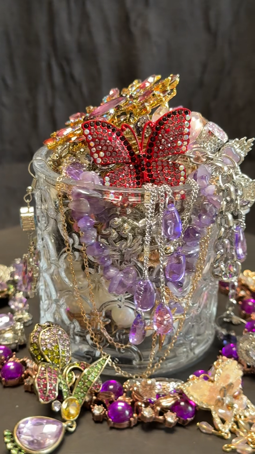 Purple Dream Mystery Jewelry Jar fashion jewelry assortment