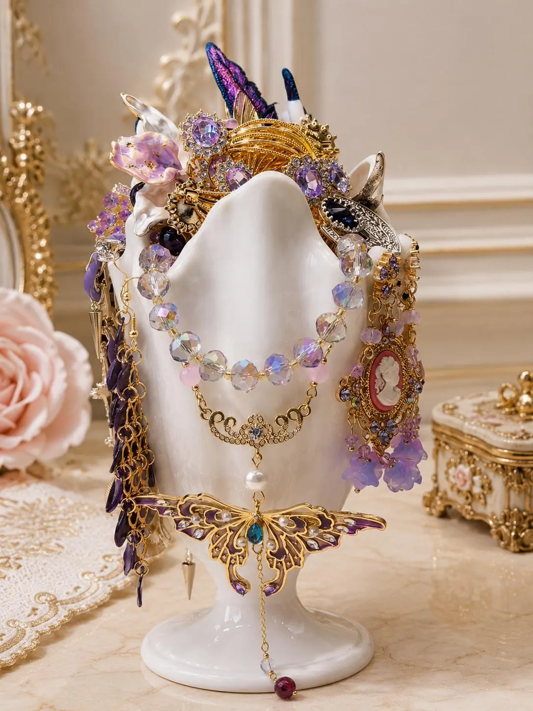 Mystic Violet Mystery Jewelry Jar fashion jewelry assortment