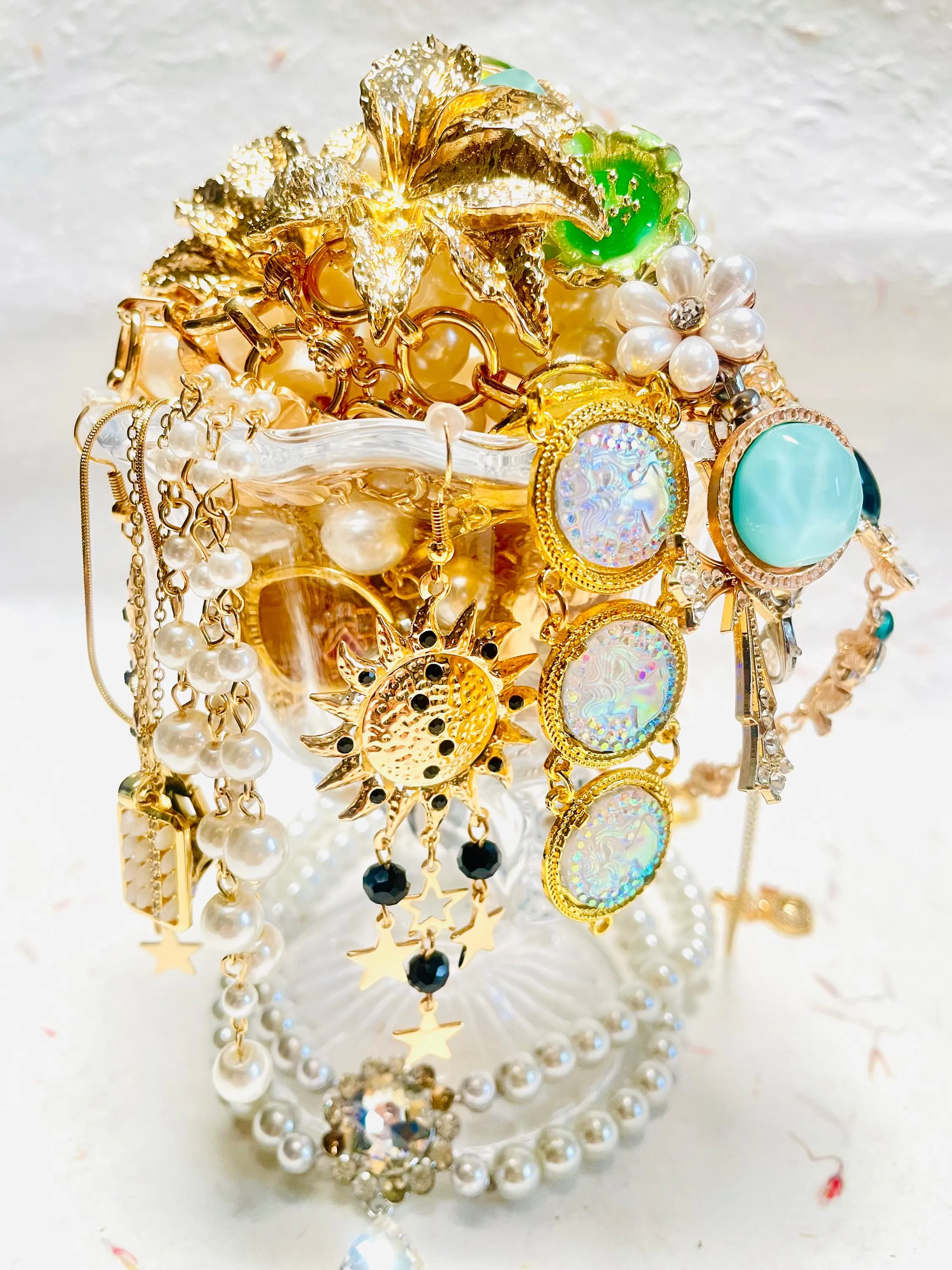 Celestial Sun Goddess Mystery Jewelry Jar fashion jewelry assortment