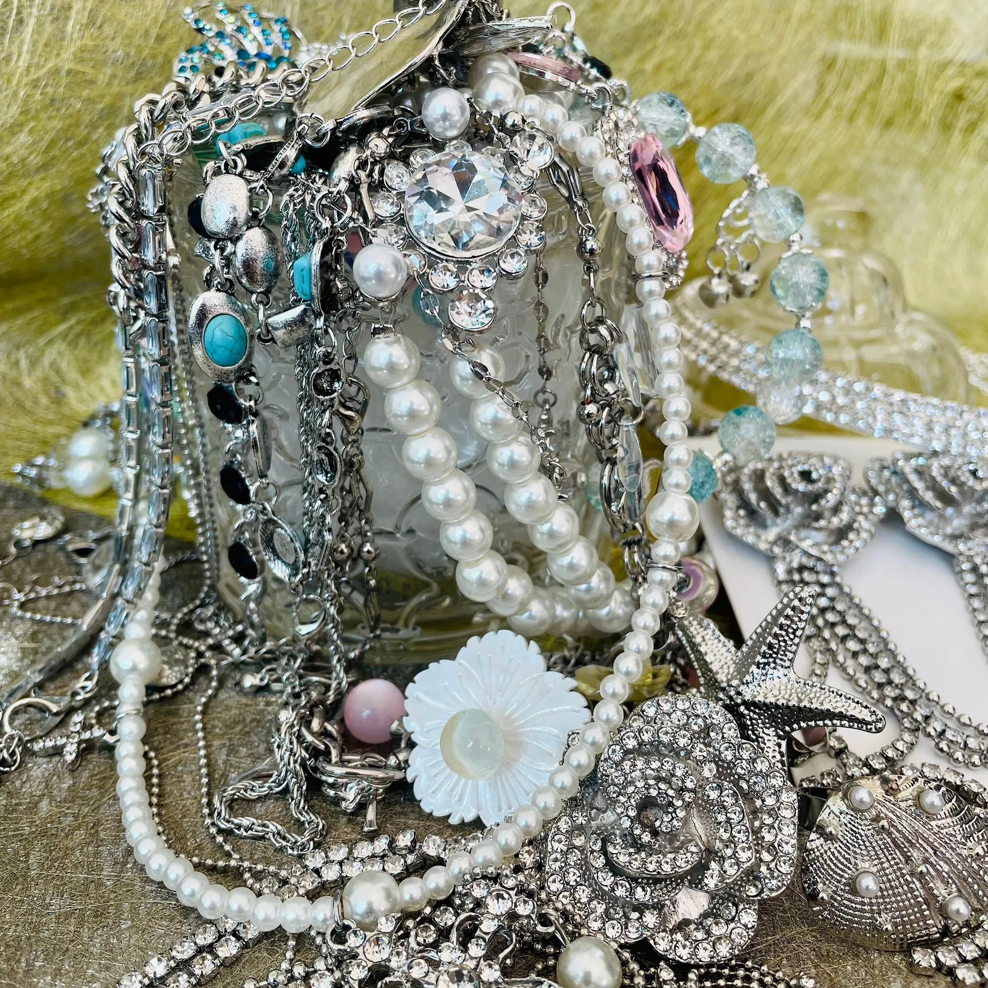 Vintage Inspired Jewelry Mystery Jar fashion jewelry assortment