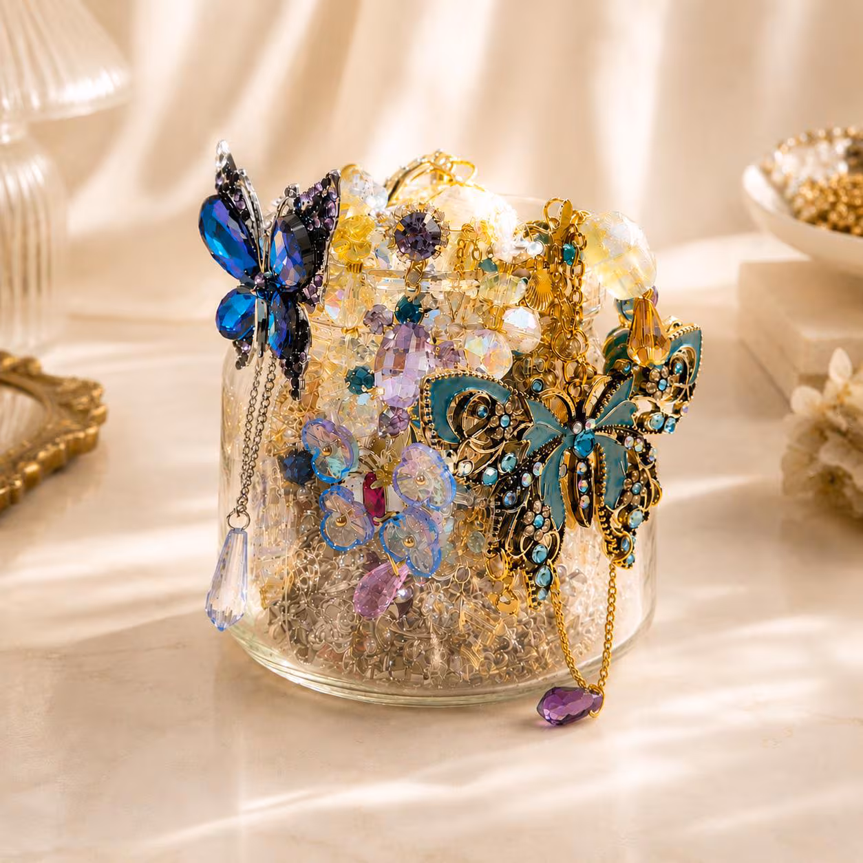 Butterfly Garden Mystery Jewelry Jar fashion jewelry assortment