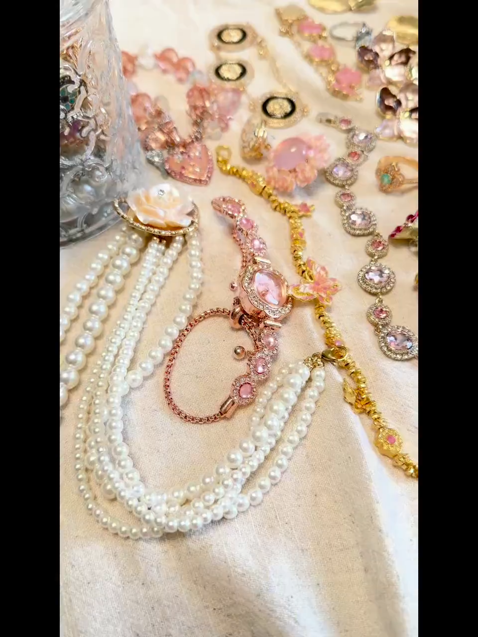 Pink Coquette Mystery Jewelry Jar fashion jewelry assortment