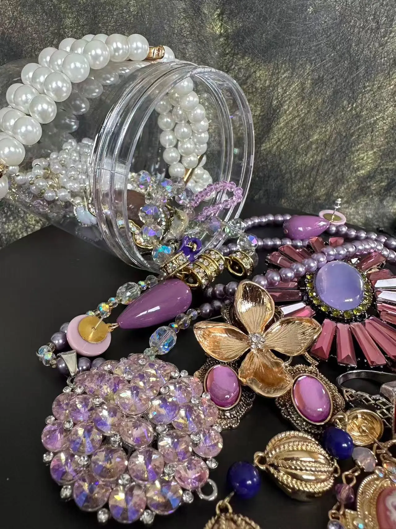 Mystic Violet Mystery Jewelry Jar fashion jewelry assortment