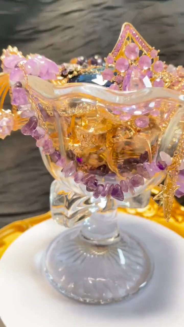 Amethyst Color Fairycore Mystery Jewelry Jar fashion jewelry assortment