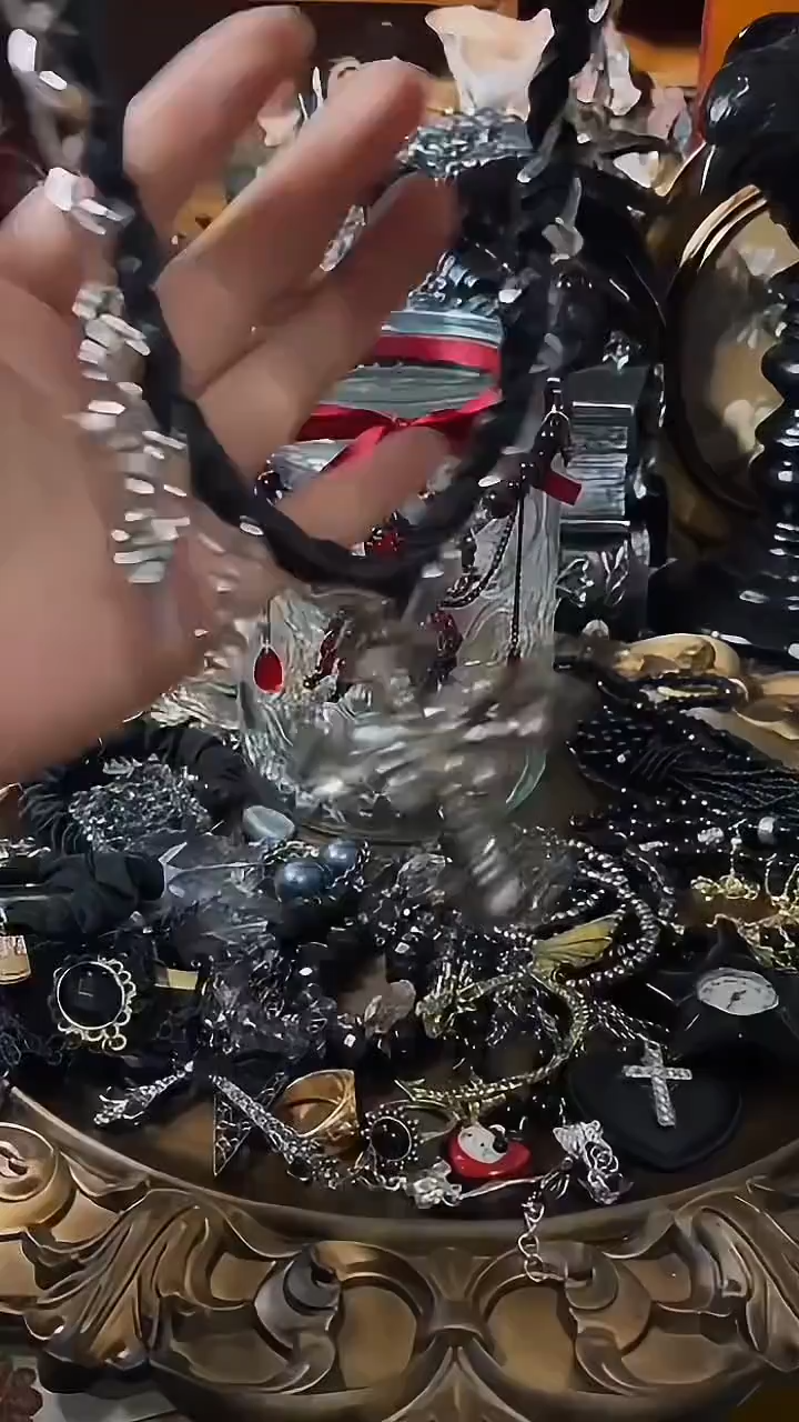 Gothic Vampire Inspired Mystery Jewelry Jar fashion jewelry assortment