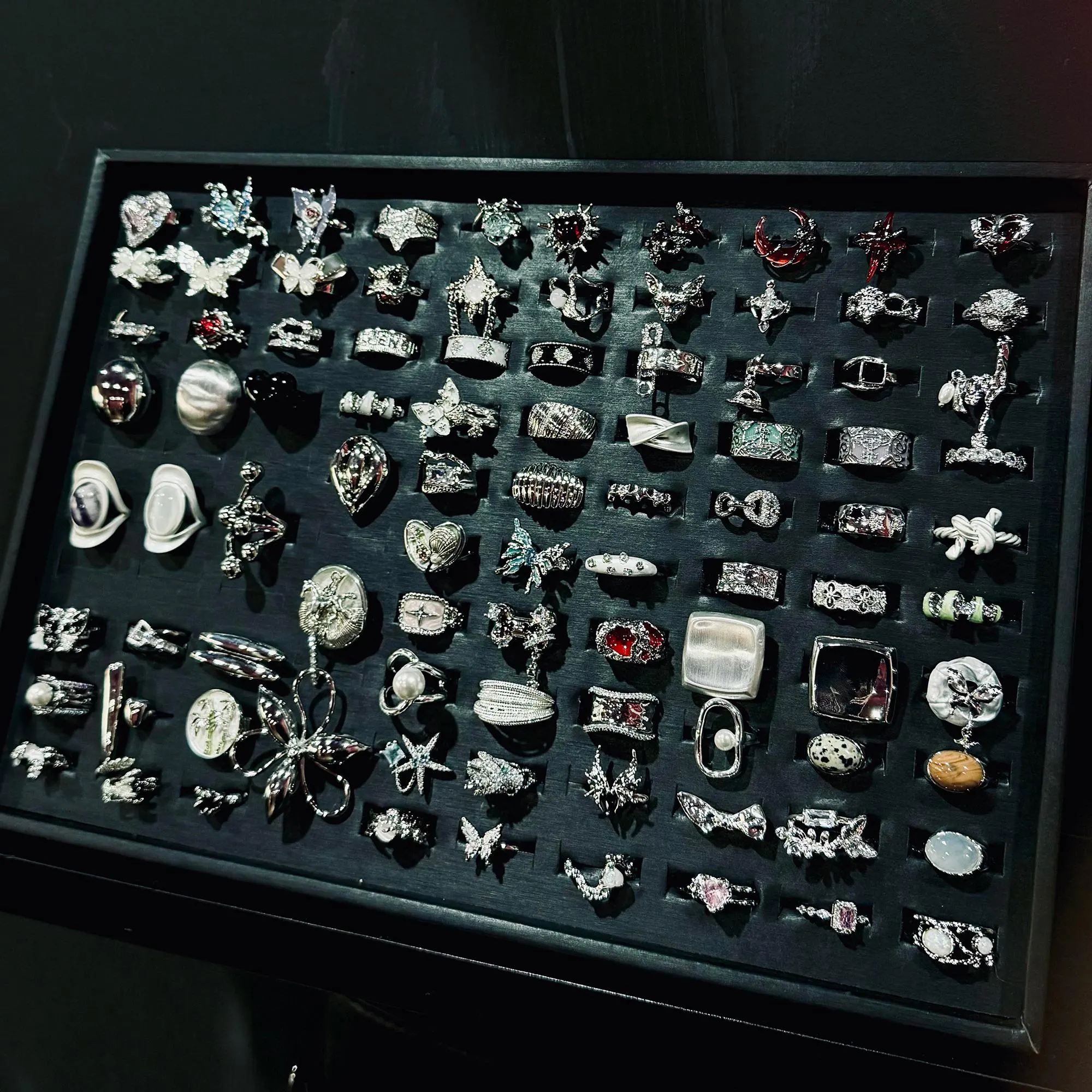 Gothic Mystery Jewelry Jar fashion jewelry assortment