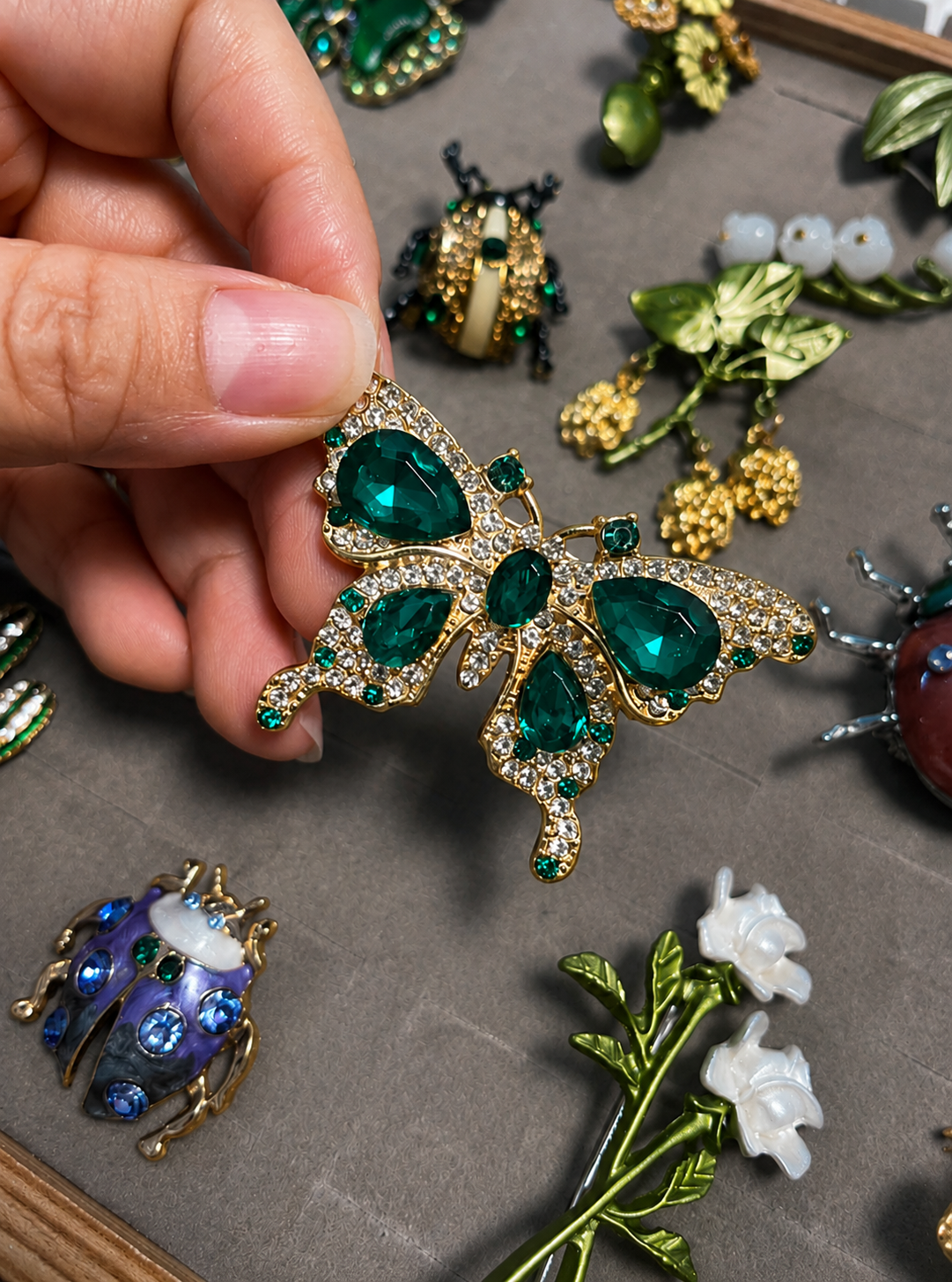 Nature Inspired Garden Brooch Mystery Box fashion jewelry assortment