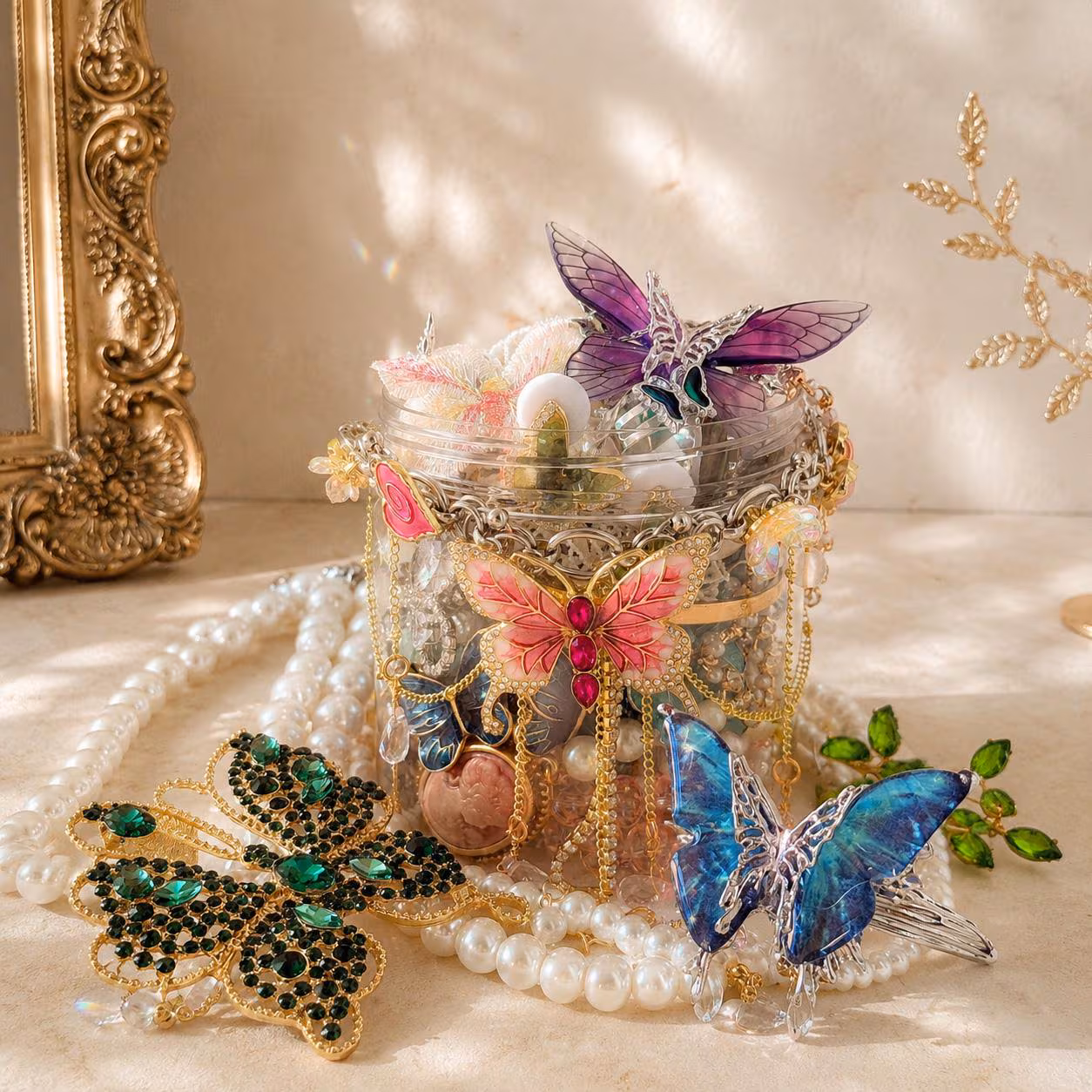 Butterfly Garden Mystery Jewelry Jar fashion jewelry assortment
