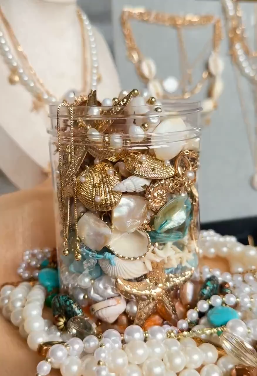 Ocean Mystery Jewelry Jar fashion jewelry assortment