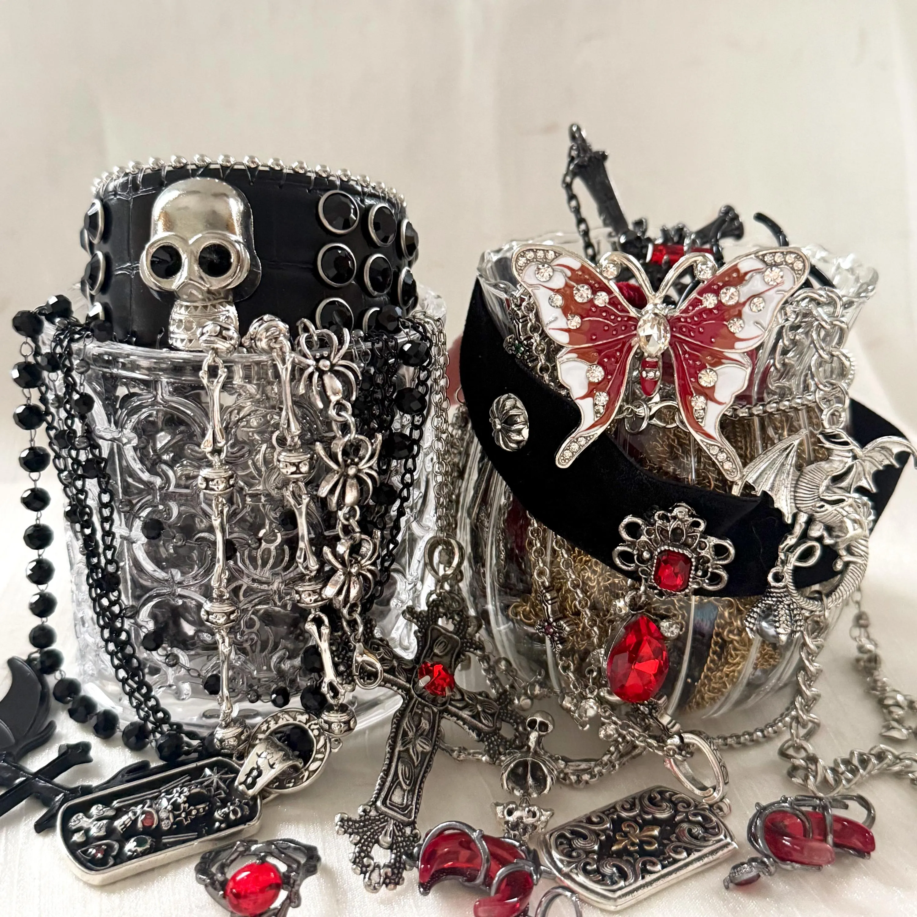 Gothic Mystery Jewelry Jar fashion jewelry assortment