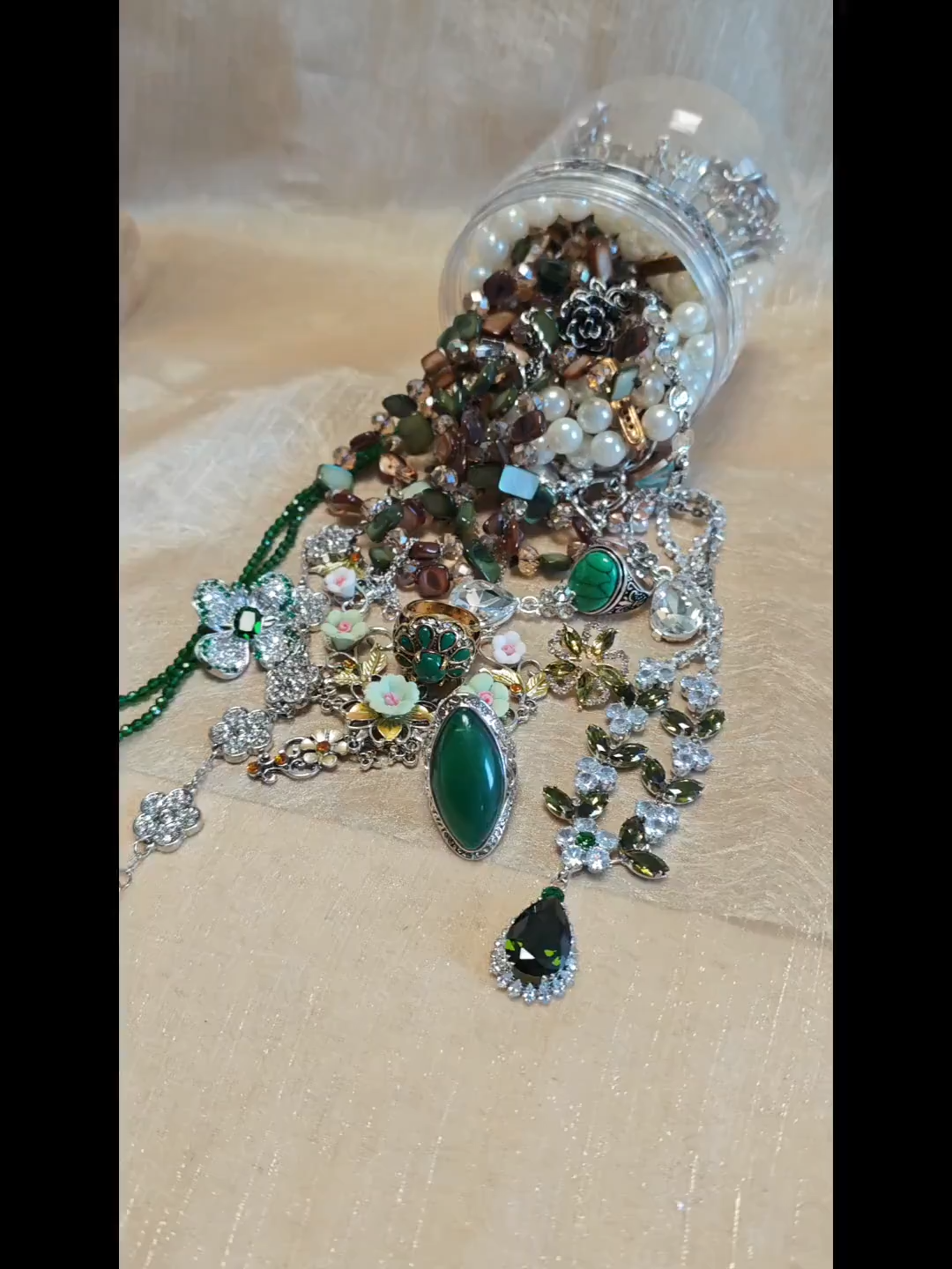 August Birthstone Inspired Mystery Jewelry Jar fashion jewelry assortment