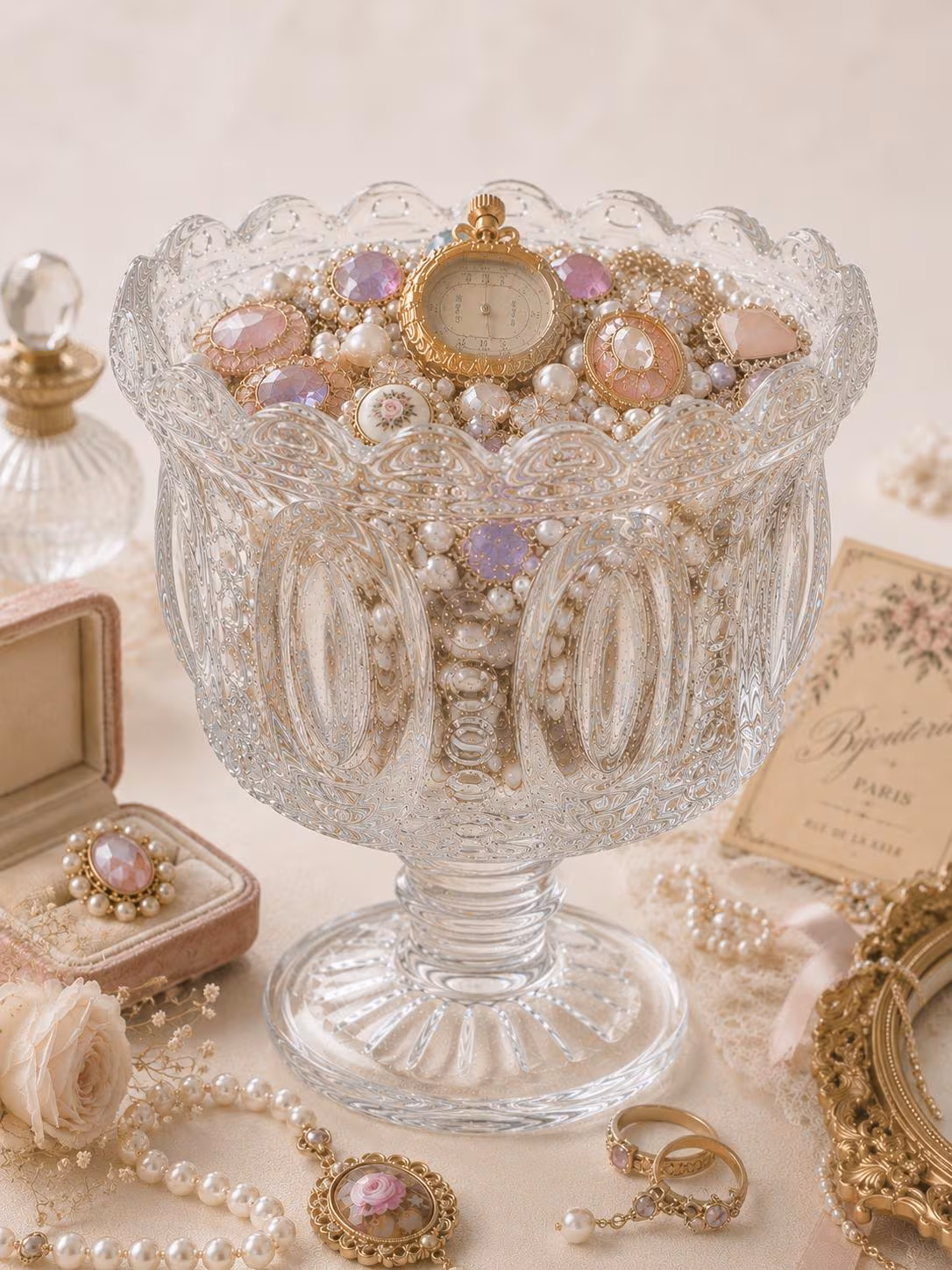 Pink Coquette Mystery Jewelry Jar fashion jewelry assortment