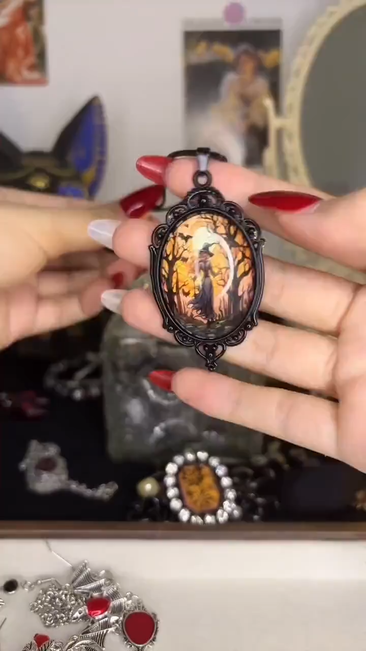Gothic Vampire Inspired Mystery Jewelry Jar fashion jewelry assortment