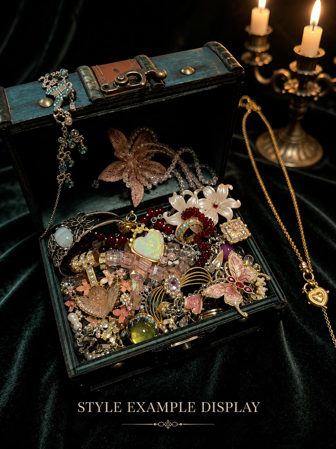 Gothic Mystery Jewelry Jar fashion jewelry assortment